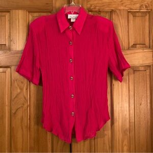 NWOT Vintage Lisa Josephs Lightweight Top Blouse Size M